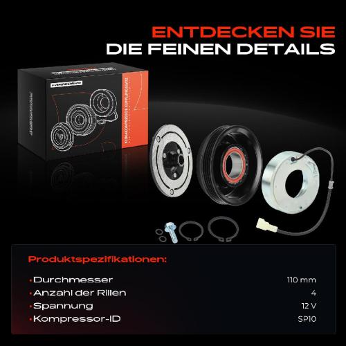 1x Magnetkupplung Klimakompressor für Chevrolet Matiz M200 Spark Aveo/Kalos T250 Bild 1x Magnetkupplung Klimakompressor für Chevrolet Matiz M200 Spark Aveo/Kalos T250