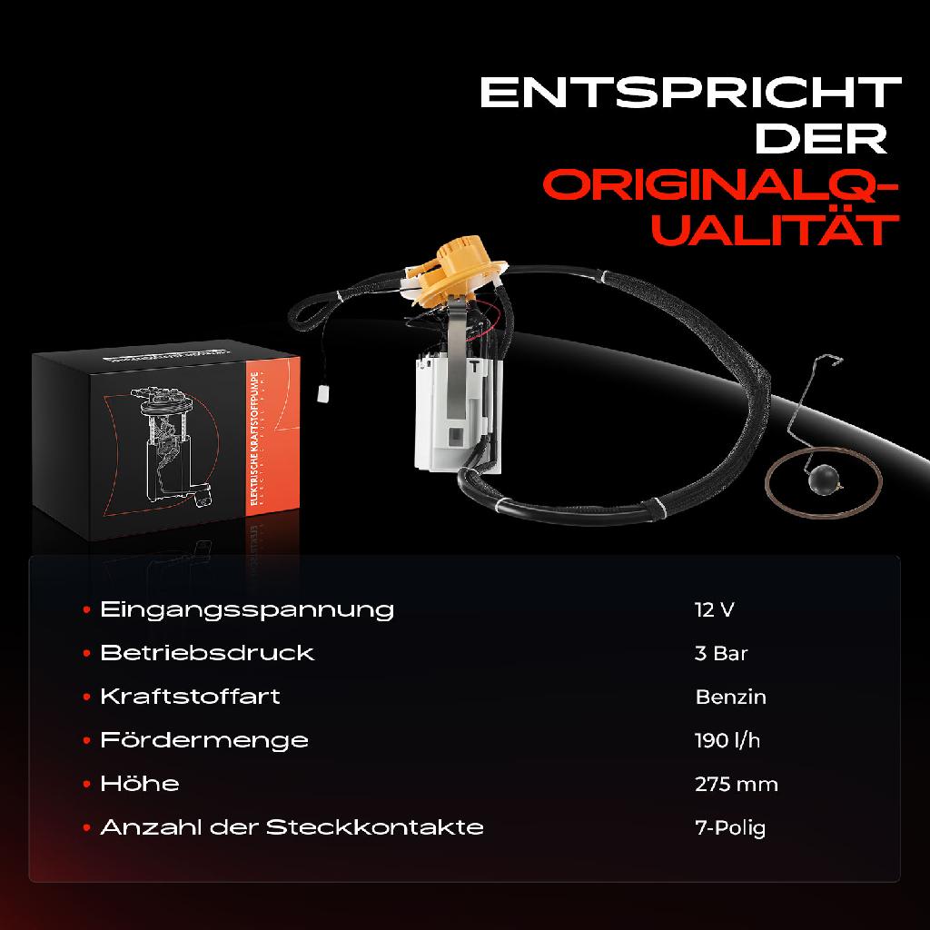1x Kraftstoffpumpe für Volvo S60 I 384 S80 I 184 V70 II 285 XC70 Cross Country 295 XC90 I 275