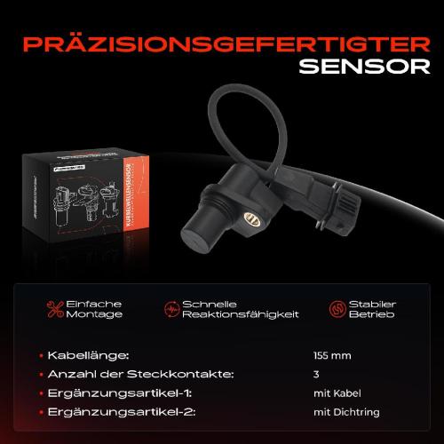 1x Kurbelwellensensor Impulsgeber für Hyundai Santa Fé Coupe Sonata IV KIA Magentis Bild 1x Kurbelwellensensor Impulsgeber für Hyundai Santa Fé Coupe Sonata IV KIA Magentis