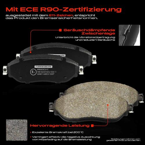 4x Bremsbeläge Vorderachse für Opel Vivaro B Combi Renault Trafic III Fiat Talento 2014-2025 Bild 4x Bremsbeläge Vorderachse für Opel Vivaro B Combi Renault Trafic III Fiat Talento 2014-2025