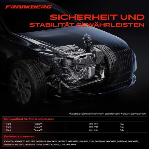 1x Motorlager Getriebelagerlager Vorne für Ford Fiesta VI 1.6L 2010-2016 Bild 1x Motorlager Getriebelagerlager Vorne für Ford Fiesta VI 1.6L 2010-2016