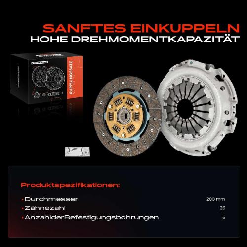 Frankberg 1x Kupplungssatz für Dacia Dokker Express Kasten/MPV MPV Duster Lodgy Logan MCV Pick-up Sandero Lada Renault Bild Frankberg 1x Kupplungssatz für Dacia Dokker Express Kasten/MPV MPV Duster Lodgy Logan MCV Pick-up Sandero Lada Renault