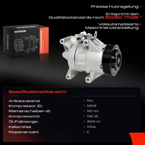 1x Klimakompressor für Toyota Auris Corolla E15 Urban Cruiser P1 Yaris P9 2005-2016 Bild 1x Klimakompressor für Toyota Auris Corolla E15 Urban Cruiser P1 Yaris P9 2005-2016