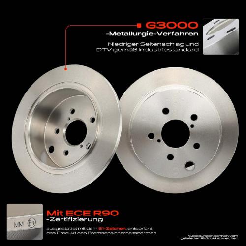 2x Bremsscheiben Hinterachse für Subaru Forester Impreza Schrägheck Stufenheck XV Bj ab 2011 Bild 2x Bremsscheiben Hinterachse für Subaru Forester Impreza Schrägheck Stufenheck XV Bj ab 2011