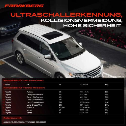 1x Parksensor PDC Sensor Vorne und Hinten für Lexus RX 350 450h Toyota Camry Aurion V5 Bild 1x Parksensor PDC Sensor Vorne und Hinten für Lexus RX 350 450h Toyota Camry Aurion V5