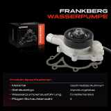 1x Wasserpumpe Kühlwasserpumpe für Jeep Grand Cherokee I ZG ZJ Dodge Dakota Durango DN 5.2L 5.9L