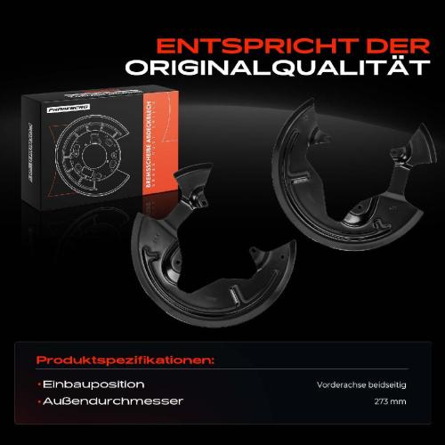 2x Ankerblech Bremsscheibe Vorderachse Beidseitig für Renault Micra III Note Clio III Modus/Grand Modus Bild 2x Ankerblech Bremsscheibe Vorderachse Beidseitig für Renault Micra III Note Clio III Modus/Grand Modus