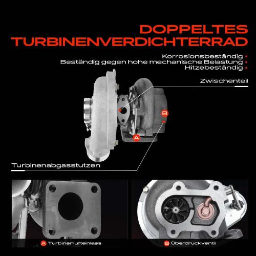 Frankberg 1x Abgasturbolader für Fiat Ducato Bus 230 Ducato Kasten Ducato Pritsche/Fahrgestell Opel Movano Combi X70 Bild Frankberg 1x Abgasturbolader für Fiat Ducato Bus 230 Ducato Kasten Ducato Pritsche/Fahrgestell Opel Movano Combi X70