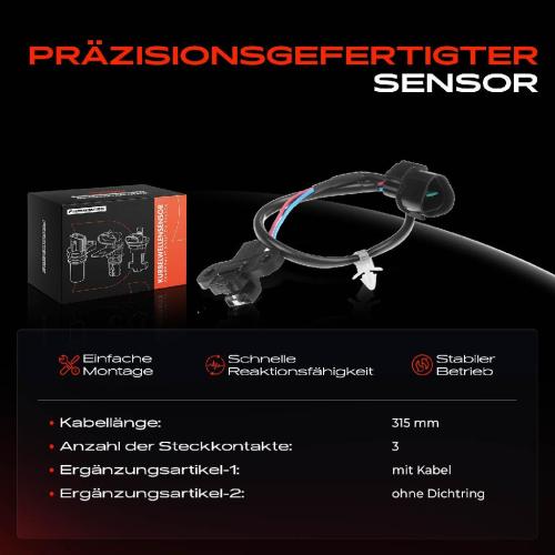 1x Kurbelwellensensor Impulsgeber für Mitsubishi Outlander I CU W 2002-2006 2.0L 2.4L Bild 1x Kurbelwellensensor Impulsgeber für Mitsubishi Outlander I CU W 2002-2006 2.0L 2.4L