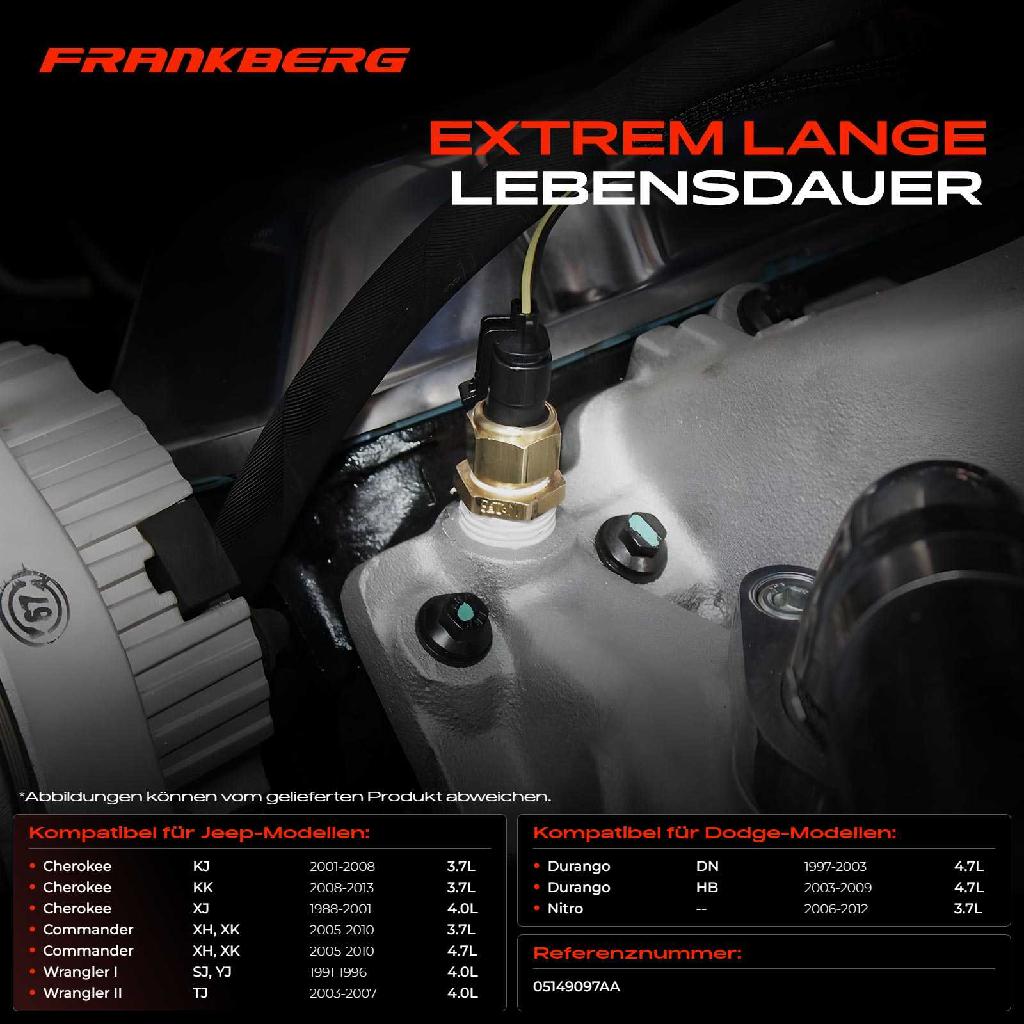 1x Öldruckschalter Sensoren für Dodge Durango Nitro Ram 1500 Jeep Cherokee Commander Wrangler