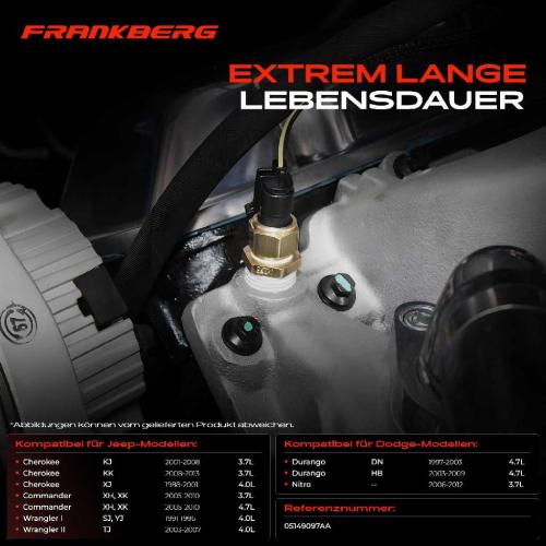 1x Öldruckschalter Sensoren für Dodge Durango Nitro Ram 1500 Jeep Cherokee Commander Wrangler Bild 1x Öldruckschalter Sensoren für Dodge Durango Nitro Ram 1500 Jeep Cherokee Commander Wrangler