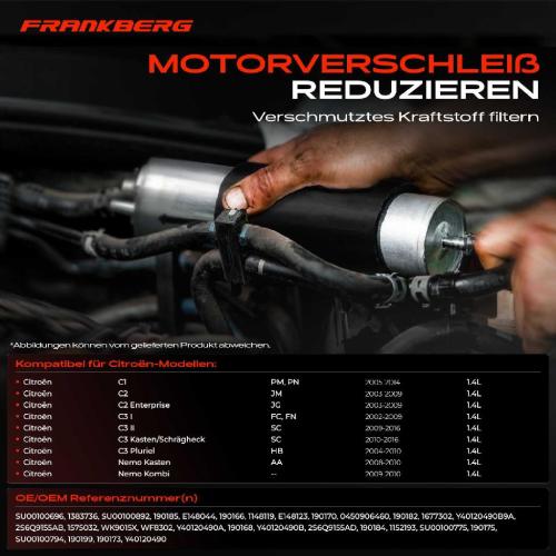 1x Kraftstofffilter für Citroën C1 C2 C3 Peugeot 206 307 Ford Fiesta Bild 1x Kraftstofffilter für Citroën C1 C2 C3 Peugeot 206 307 Ford Fiesta
