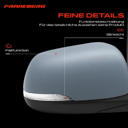 Frankberg 1x Außenspiegel Rechts für KIA Picanto TA 1.0L 1.2L 2011-2017 Bild Frankberg 1x Außenspiegel Rechts für KIA Picanto TA 1.0L 1.2L 2011-2017