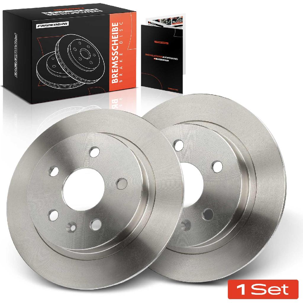 Frankberg 2x Bremsscheiben Hinterachse für Chevrolet Malibu Opel Insignia A Country Tourer Sports Stufenheck Saab 9-5