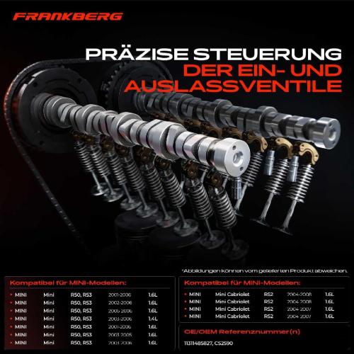 Frankberg 1x Nockenwelle für MINI Mini Cabriolet R50 R53 R52 2001-2007 Bild Frankberg 1x Nockenwelle für MINI Mini Cabriolet R50 R53 R52 2001-2007