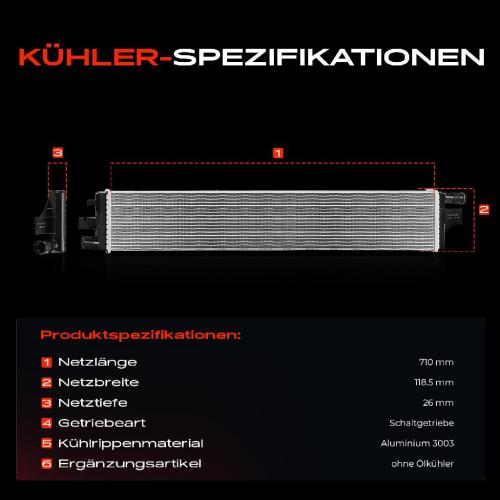 Frankberg 1x Kühler Wasserkühler Motorkühler für Nissan NV400 Opel Movano B X62 Renault Master III Bild Frankberg 1x Kühler Wasserkühler Motorkühler für Nissan NV400 Opel Movano B X62 Renault Master III