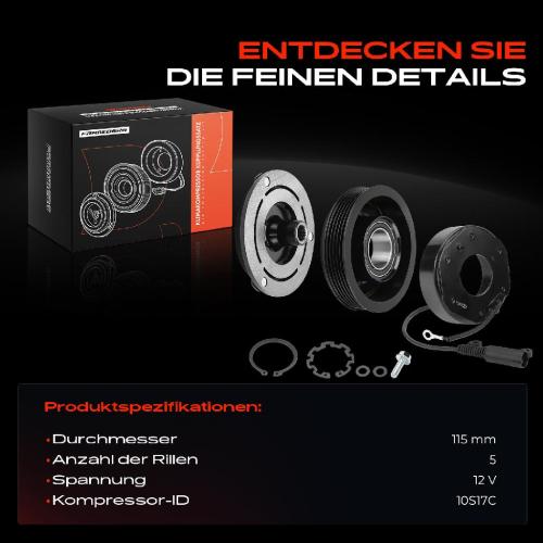 1x Magnetkupplung Klimakompressor für BMW X5 E53 Land Rover Range Rover III L322 Bild 1x Magnetkupplung Klimakompressor für BMW X5 E53 Land Rover Range Rover III L322