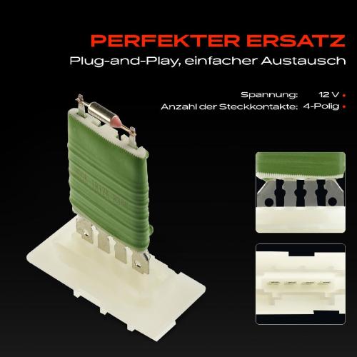 1x Widerstand Vorwiderstand Gebläsemotor für Opel Corsa B Kasten Corsa C 73_ 78_ 79_ F08 F68 Bild 1x Widerstand Vorwiderstand Gebläsemotor für Opel Corsa B Kasten Corsa C 73_ 78_ 79_ F08 F68
