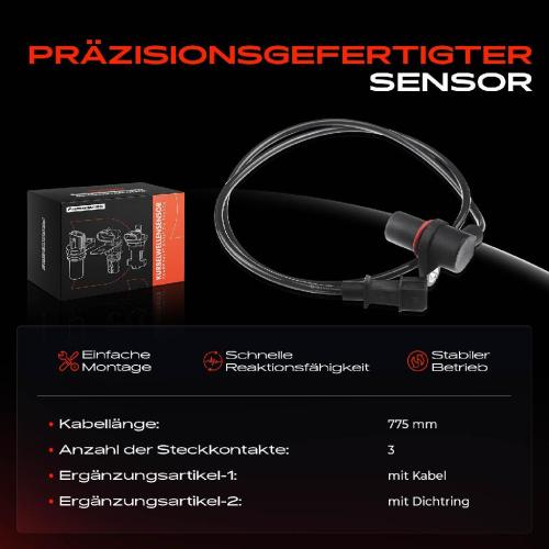 1x Kurbelwellensensor Impulsgeber für Opel Vauxhall Sintra 1996-1999 2.2L X22 XE Bild 1x Kurbelwellensensor Impulsgeber für Opel Vauxhall Sintra 1996-1999 2.2L X22 XE