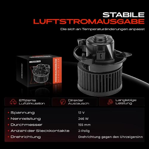 Frankberg 1x Gebläsemotor Innenraumgebläse für Ford Focus DAW DBW DFW Mondeo III 2004-2007 Bild Frankberg 1x Gebläsemotor Innenraumgebläse für Ford Focus DAW DBW DFW Mondeo III 2004-2007