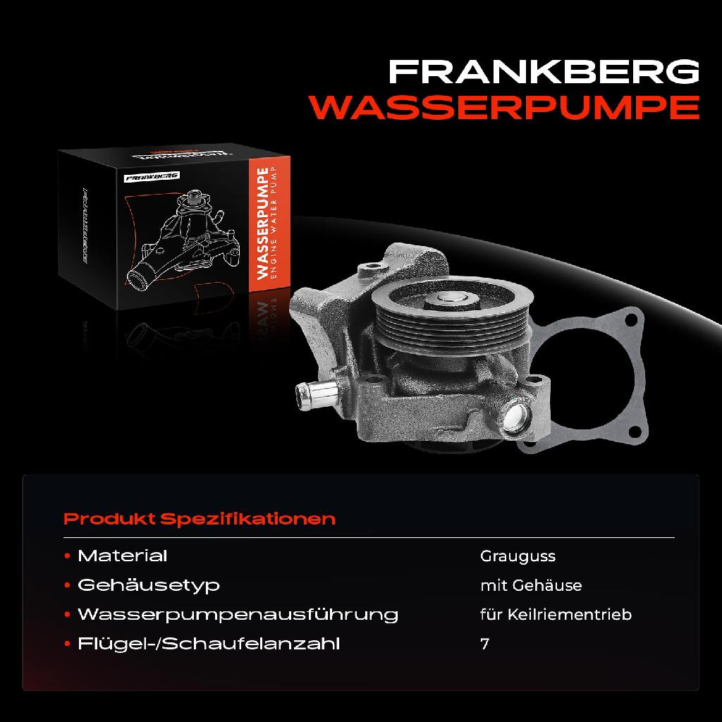 1x Wasserpumpe Kühlwasserpumpe für Citroën Jumper Peugeot Boxer Fiat Ducato 250 3.0L