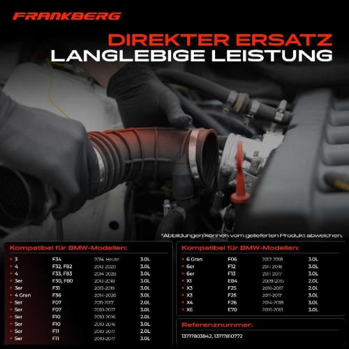 Frankberg 1x Kurbelgehäuseentlüftung für BMW 5er F10 F11 7er 335d-740d X3 F25 X5 F15 Bild Frankberg 1x Kurbelgehäuseentlüftung für BMW 5er F10 F11 7er 335d-740d X3 F25 X5 F15