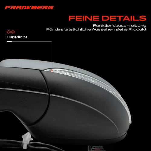 Frankberg 1x Au enspiegel Links f r VW Passat Alltrack Variant 362 365 1.4L 1.6L 2010-2014 Bild Frankberg 1x Au enspiegel Links f r VW Passat Alltrack Variant 362 365 1.4L 1.6L 2010-2014