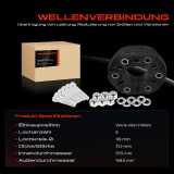 1x Gelenkscheibe Hardyscheibe Kardanwelle Vorne oder Hinten für Mercedes-Benz CLS E-Klasse SLK