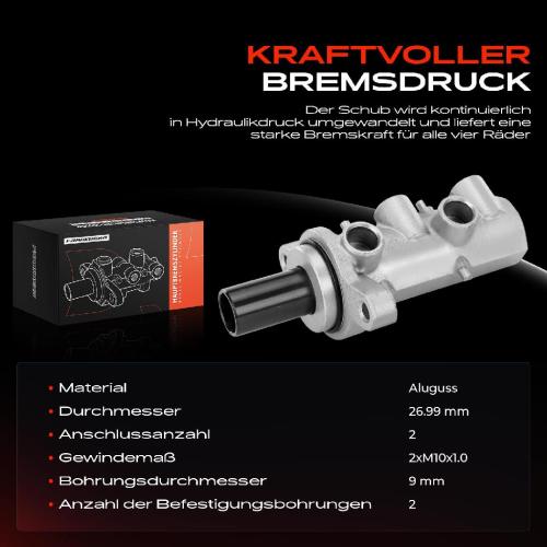 1x Hauptbremszylinder Bremszylinder für Citroën Jumper Fiat Ducato 250 290 Peugeot Bild 1x Hauptbremszylinder Bremszylinder für Citroën Jumper Fiat Ducato 250 290 Peugeot