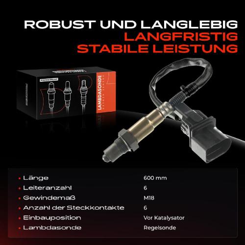 1x Lambdasonde Regelsonde Vor Katalysator für VW Golf V Polo Audi A3 8L1 BMW E87 E46 Skoda Fabia I Bild 1x Lambdasonde Regelsonde Vor Katalysator für VW Golf V Polo Audi A3 8L1 BMW E87 E46 Skoda Fabia I
