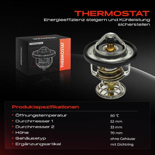 1x Thermostat Kühlmittel für Peugeot 107 Citroën C1 Toyota Yaris P9 Daihatsu Bild 1x Thermostat Kühlmittel für Peugeot 107 Citroën C1 Toyota Yaris P9 Daihatsu