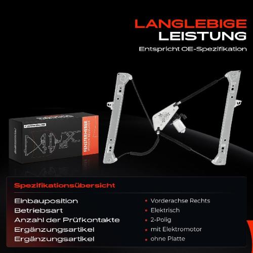 1x Fensterheber Vorne Rechts für Ford Fiesta V JD JH 01-09 Bild 1x Fensterheber Vorne Rechts für Ford Fiesta V JD JH 01-09