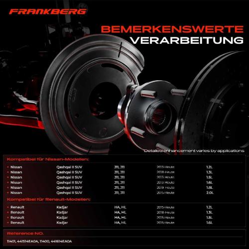 2x Ankerblech Bremsscheibe Hinterachse Beidseitig für Nissan Qashqai 2 J11 Renault Kadjar HA Bild 2x Ankerblech Bremsscheibe Hinterachse Beidseitig für Nissan Qashqai 2 J11 Renault Kadjar HA