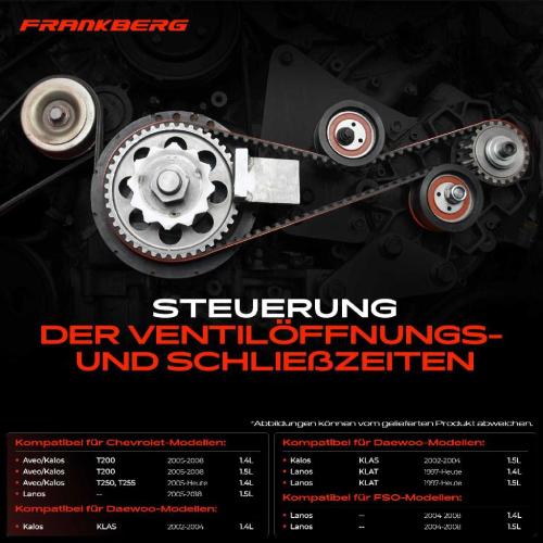 1x Zahnriemensatz Zahnriemen Wasserpumpe für Chevrolet Aveo T200 Kalos KLAS Lanos Bild 1x Zahnriemensatz Zahnriemen Wasserpumpe für Chevrolet Aveo T200 Kalos KLAS Lanos
