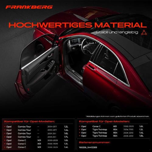 Frankberg 1x Türfeststeller Türfangband Türstopper Vorne für Opel Combo Tour Corsa C X01 Tigra Twintop X04 Bild Frankberg 1x Türfeststeller Türfangband Türstopper Vorne für Opel Combo Tour Corsa C X01 Tigra Twintop X04