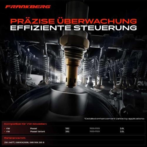 Frankberg 1x Lambdasonde Regelsonde Vor Katalysator für VW Passat 3B2 Variant 3B5 2.0L Bj ab 2000 Bild Frankberg 1x Lambdasonde Regelsonde Vor Katalysator für VW Passat 3B2 Variant 3B5 2.0L Bj ab 2000
