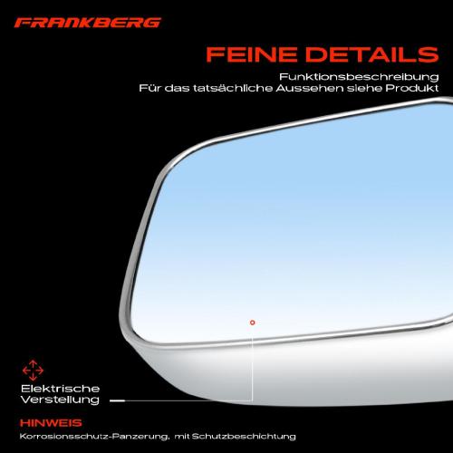 Frankberg 1x Außenspiegel Links für Nissan Pick-up D22 2.4L 2.5L 3.2L 1998-2010 Bild Frankberg 1x Außenspiegel Links für Nissan Pick-up D22 2.4L 2.5L 3.2L 1998-2010