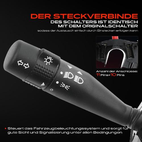 1x Kombischalter Lenkstockschalter für Ford Escort V ALL Escort VI Orion III GAL Bild 1x Kombischalter Lenkstockschalter für Ford Escort V ALL Escort VI Orion III GAL