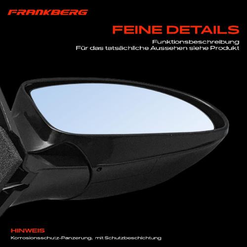 Frankberg 1x Außenspiegel Rechts für Ford Focus Stufenheck Turnier DAW DBW DFW DNW Bild Frankberg 1x Außenspiegel Rechts für Ford Focus Stufenheck Turnier DAW DBW DFW DNW