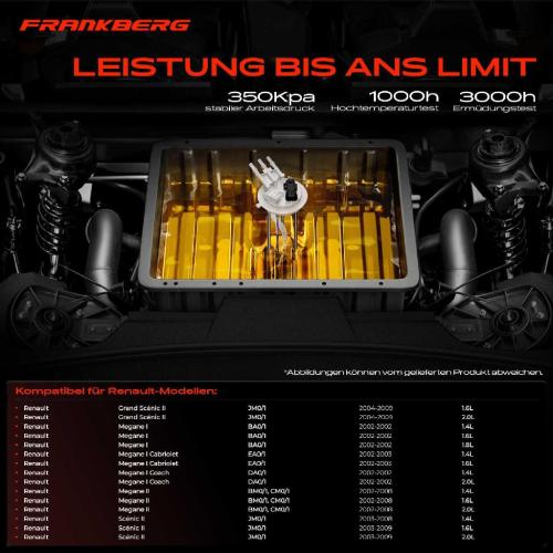 Frankberg 1x Kraftstoffpumpe für Renault Grand Scénic II Megane I Cabriolet Coach Grandtour Klasseic Coupé-Cabriolet Bild Frankberg 1x Kraftstoffpumpe für Renault Grand Scénic II Megane I Cabriolet Coach Grandtour Klasseic Coupé-Cabriolet