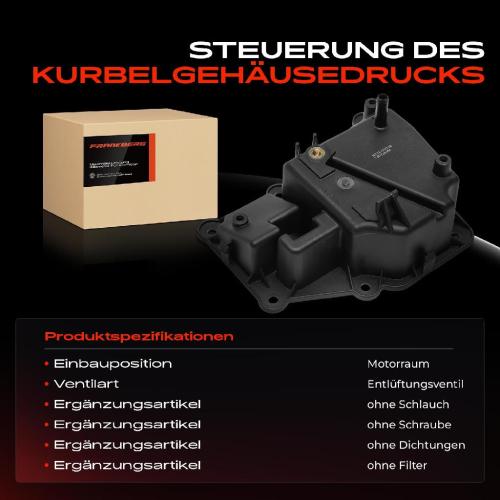 Frankberg 1x Ventil Kurbelgehäusentlüftung für VW Golf VII Passat Audi A3 A4 Seat Leon Bild Frankberg 1x Ventil Kurbelgehäusentlüftung für VW Golf VII Passat Audi A3 A4 Seat Leon