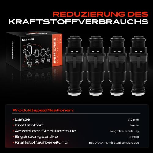 4x Einspritzventil Einspritzdüse für Audi A3 8L1 TT 8N3 8N9 Seat Leon 1M1 1.8L Bild 4x Einspritzventil Einspritzdüse für Audi A3 8L1 TT 8N3 8N9 Seat Leon 1M1 1.8L