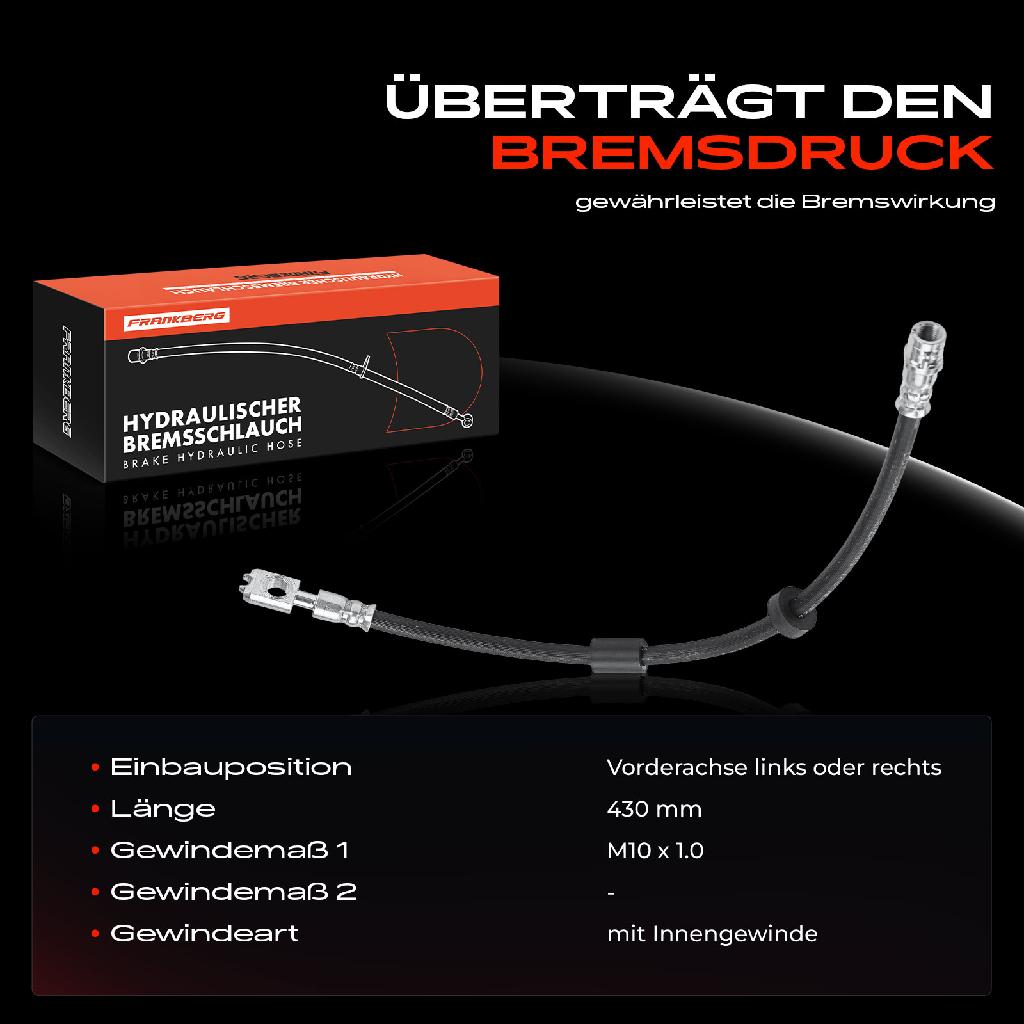 1x Bremsschlauch Bremsschläuche Vorderachse Links oder Rechts für VW Golf IV Bora Audi A3 Skoda Octavia I Seat Toledo II