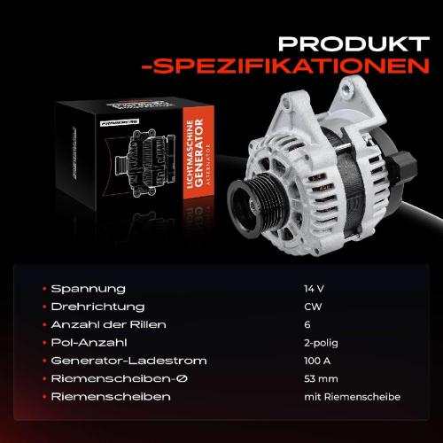 1x Lichtmaschine Generator für Chevrolet Cruze Opel Astra J Zafira C 1.6L 1.8L Bild 1x Lichtmaschine Generator für Chevrolet Cruze Opel Astra J Zafira C 1.6L 1.8L