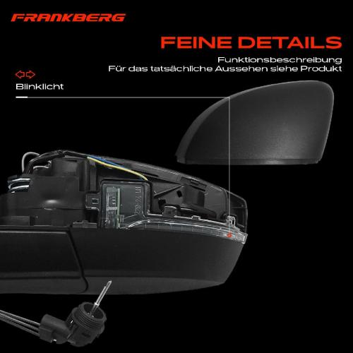Frankberg 1x Au enspiegel Links f r VW Polo 6C1 6R1 1.2L 1.4L 1.6L 2009-2022 Bild Frankberg 1x Au enspiegel Links f r VW Polo 6C1 6R1 1.2L 1.4L 1.6L 2009-2022