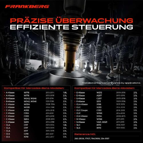 Frankberg 1x Lambdasonde Regelsonde Vor Katalysator für Mercedes-Benz W176 W212 W204 X204 2.1L 3.0L Bild Frankberg 1x Lambdasonde Regelsonde Vor Katalysator für Mercedes-Benz W176 W212 W204 X204 2.1L 3.0L