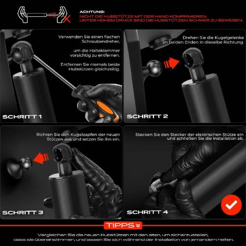 1x Gasfeder Elektrisch Heckklappe Hinten Links für BMW X4 F26 SUV 2014-2018 Bild 1x Gasfeder Elektrisch Heckklappe Hinten Links für BMW X4 F26 SUV 2014-2018