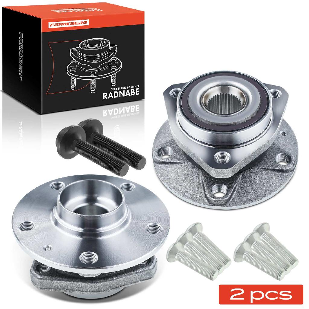 Frankberg 2x Radnabe Radlagersatz Hinterachse beidseitig für VW Caddy MPV Golf Plus V VI Audi A3 Cabriolet Limousine