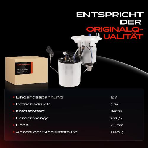 Frankberg 1x Kraftstoffpumpe für Audi A4 Allroad Avant A5 Cabriolet Sportback 2.0L 4.2L 1.8L 3.0L 2010-2017 Bild Frankberg 1x Kraftstoffpumpe für Audi A4 Allroad Avant A5 Cabriolet Sportback 2.0L 4.2L 1.8L 3.0L 2010-2017
