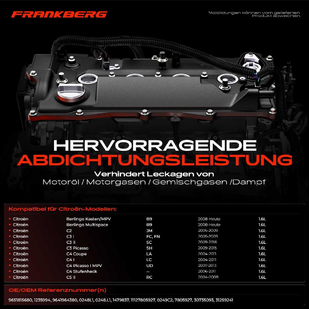 1x Ventildeckel Zylinderkopfhaube für MINI Mini R56 Citroën Berlingo Fiat Scudo